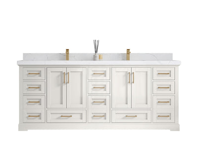 Boston 84 in. W x 22 in. D Double Sink Bathroom Vanity - Willow Bath and Vanity