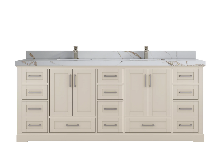 Boston 84 in. W x 22 in. D Double Sink Bathroom Vanity - photo 15