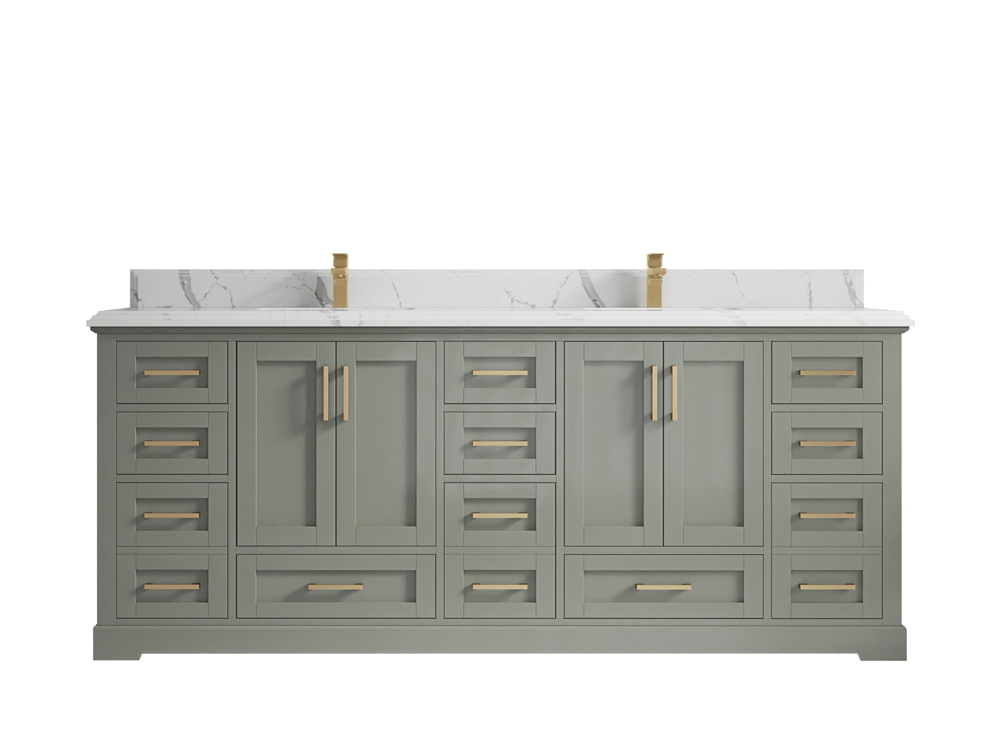 Boston 84 in. W x 22 in. D Double Sink Bathroom Vanity - Willow Bath and Vanity