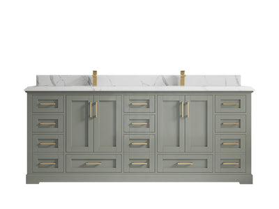 Boston 84 in. W x 22 in. D Double Sink Bathroom Vanity - Willow Bath and Vanity