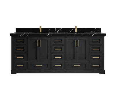 Boston 84 in. W x 22 in. D Double Sink Bathroom Vanity - Willow Bath and Vanity