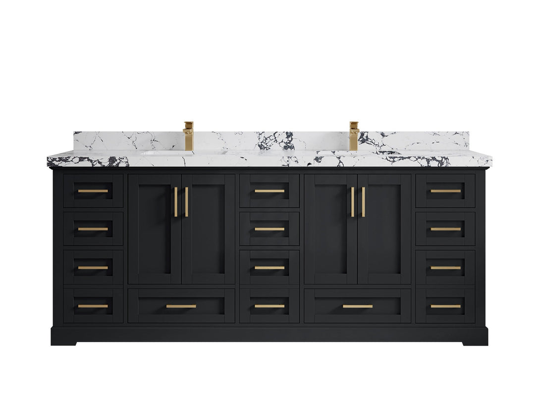 Boston 84 in. W x 22 in. D Double Sink Bathroom Vanity - Willow Bath and Vanity