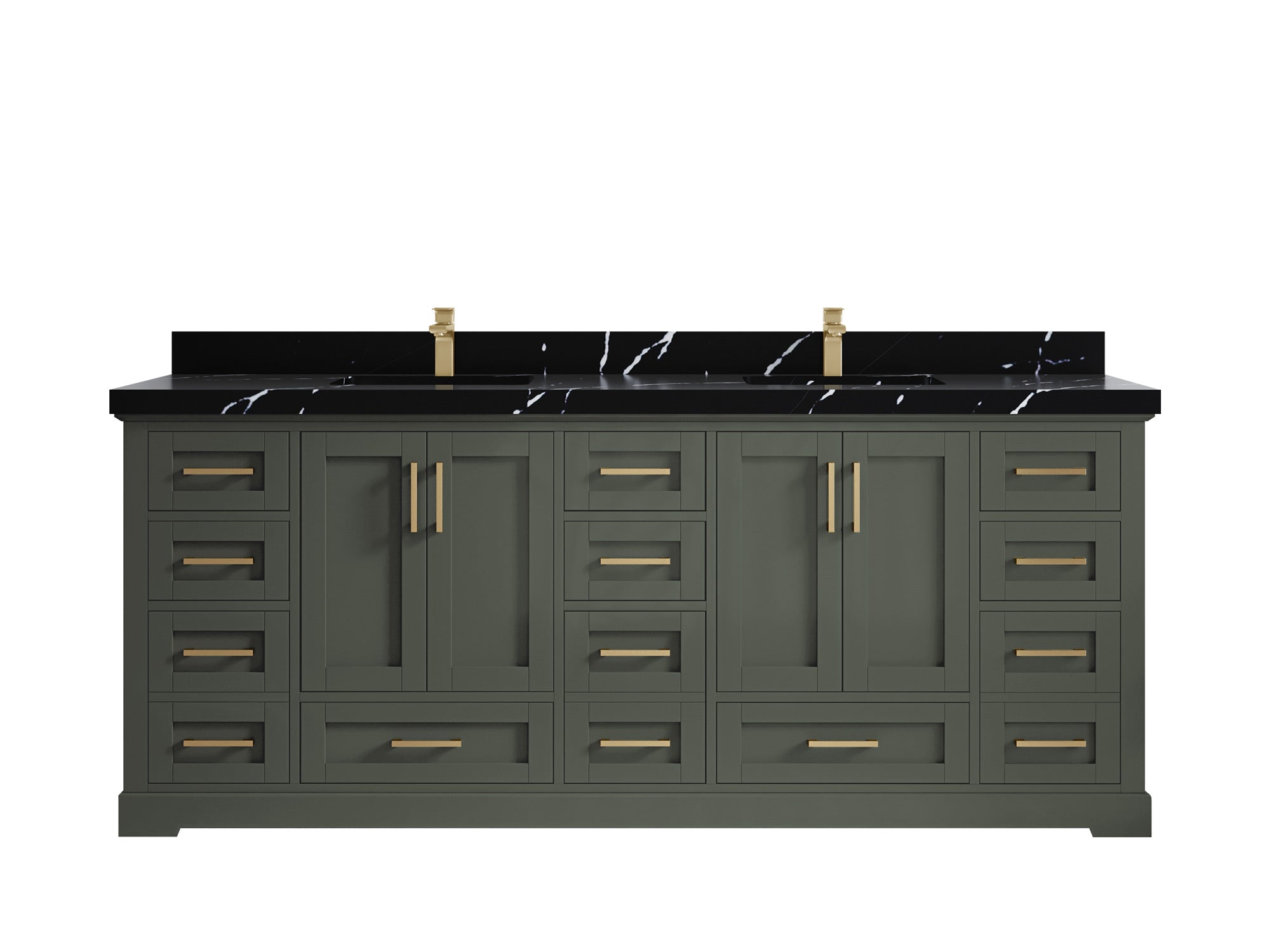Boston 84 in. W x 22 in. D Double Sink Bathroom Vanity - Willow Bath and Vanity