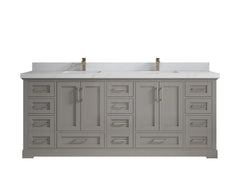 Boston 84 in. W x 22 in. D Double Sink Bathroom Vanity - photo 26