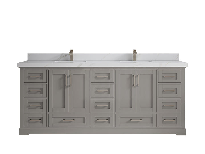 Boston 84 in. W x 22 in. D Double Sink Bathroom Vanity - photo 26