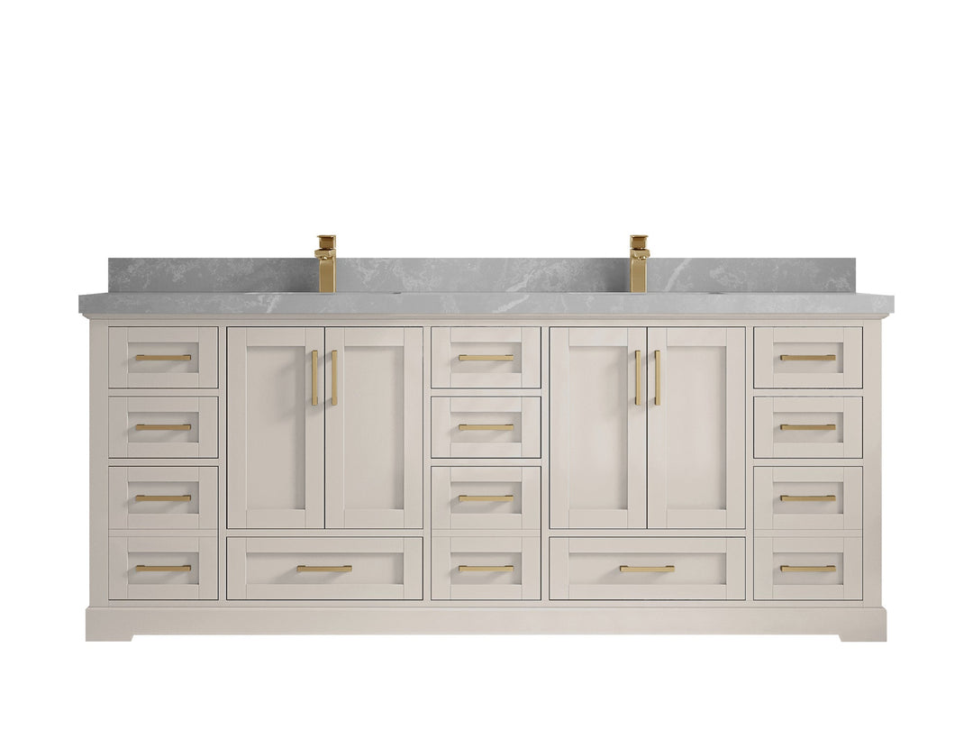 Boston 84 in. W x 22 in. D Double Sink Bathroom Vanity - Willow Bath and Vanity