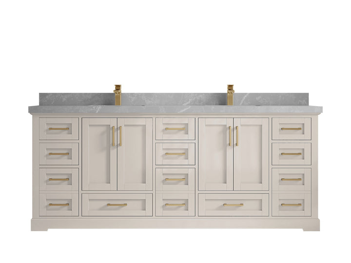 Boston 84 in. W x 22 in. D Double Sink Bathroom Vanity - photo 31