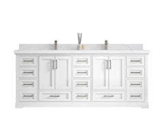 Boston 84 in. W x 22 in. D Double Sink Bathroom Vanity - photo 1