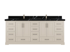 Boston 84 in. W x 22 in. D Double Sink Bathroom Vanity - photo 14