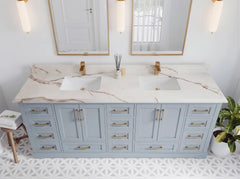 Boston 84 in. W x 22 in. D Double Sink Bathroom Vanity - photo 22