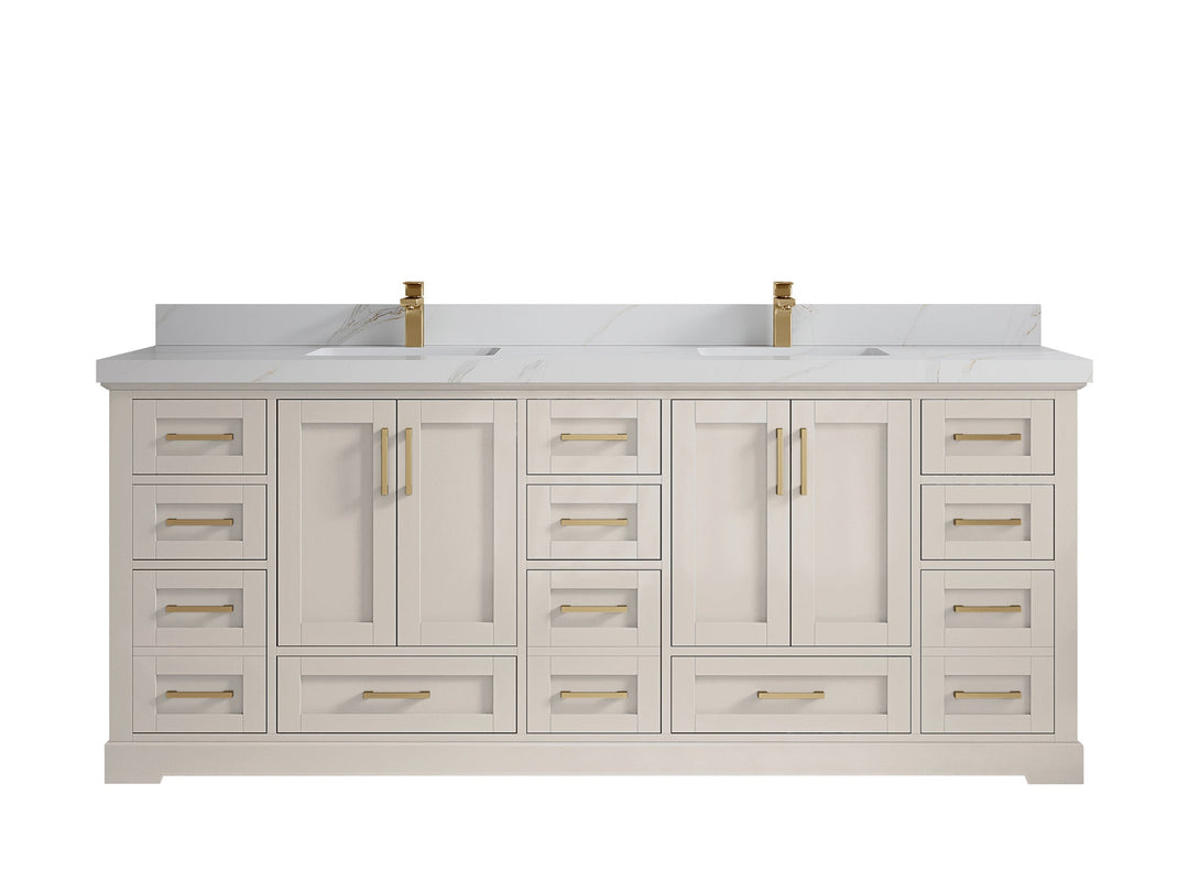 Boston 84 in. W x 22 in. D Double Sink Bathroom Vanity - Willow Bath and Vanity