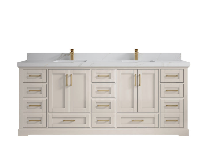 Boston 84 in. W x 22 in. D Double Sink Bathroom Vanity - photo 27