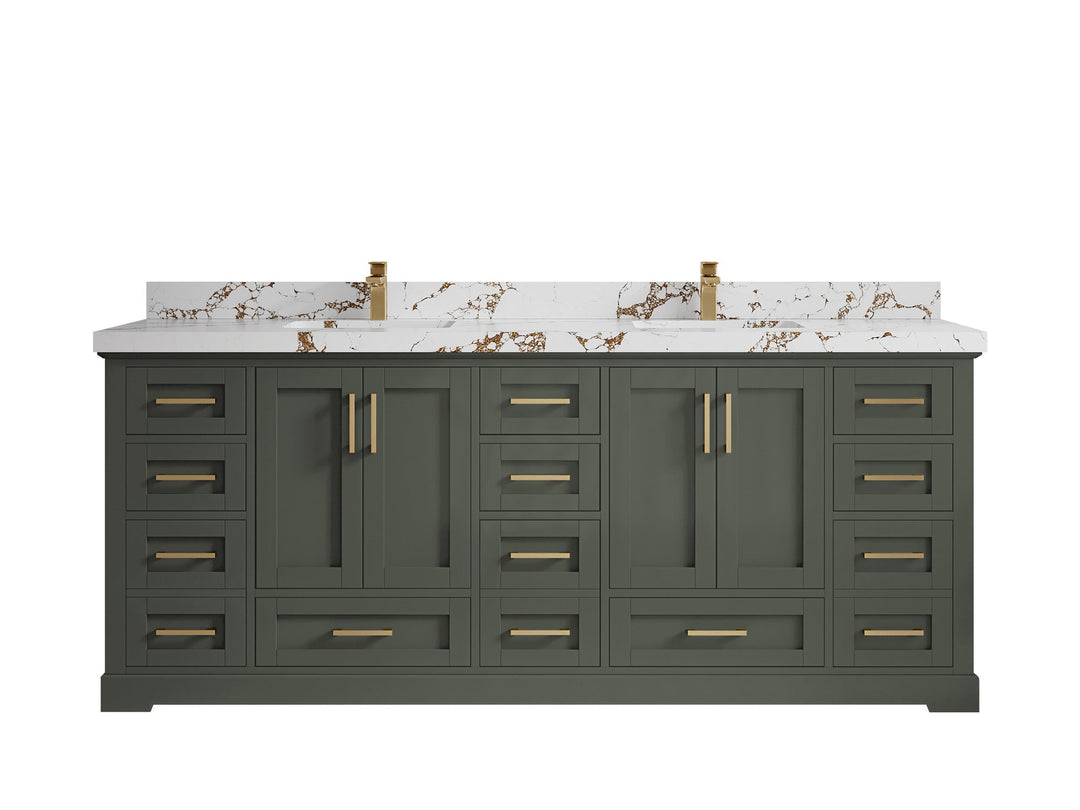 Boston 84 in. W x 22 in. D Double Sink Bathroom Vanity - Willow Bath and Vanity