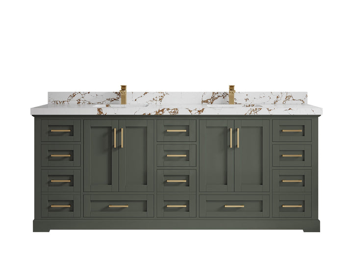 Boston 84 in. W x 22 in. D Double Sink Bathroom Vanity - photo 34