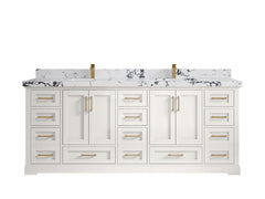 Boston 84 in. W x 22 in. D Double Sink Bathroom Vanity - photo 39