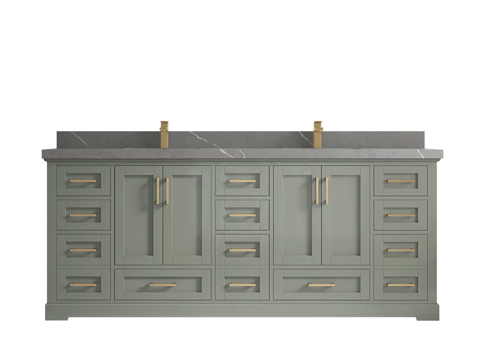Boston 84 in. W x 22 in. D Double Sink Bathroom Vanity - Willow Bath and Vanity