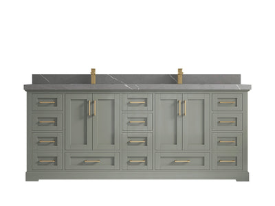 Boston 84 in. W x 22 in. D Double Sink Bathroom Vanity - Willow Bath and Vanity