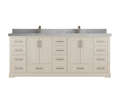Boston 84 in. W x 22 in. D Double Sink Bathroom Vanity - Willow Bath and Vanity