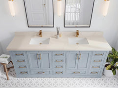 Boston 84 in. W x 22 in. D Double Sink Bathroom Vanity - photo 13