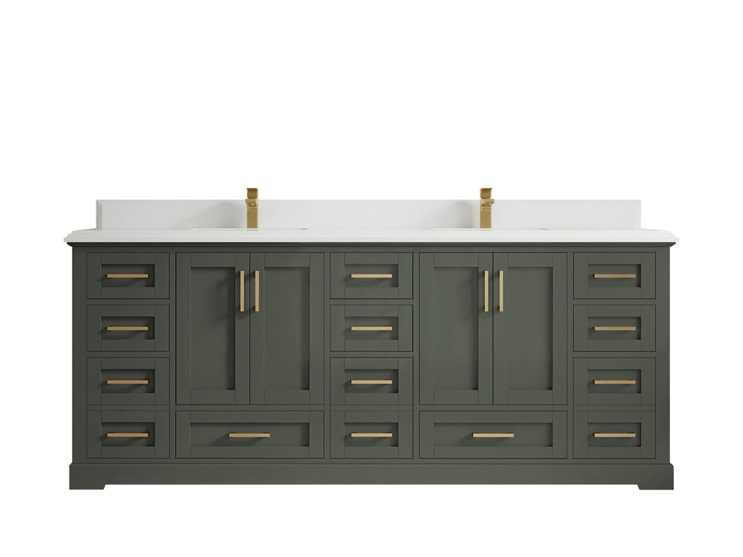 Boston 84 in. W x 22 in. D Double Sink Bathroom Vanity - Willow Bath and Vanity