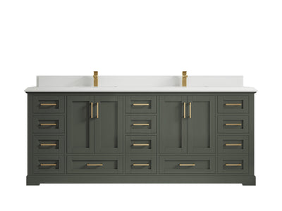 Boston 84 in. W x 22 in. D Double Sink Bathroom Vanity - Willow Bath and Vanity