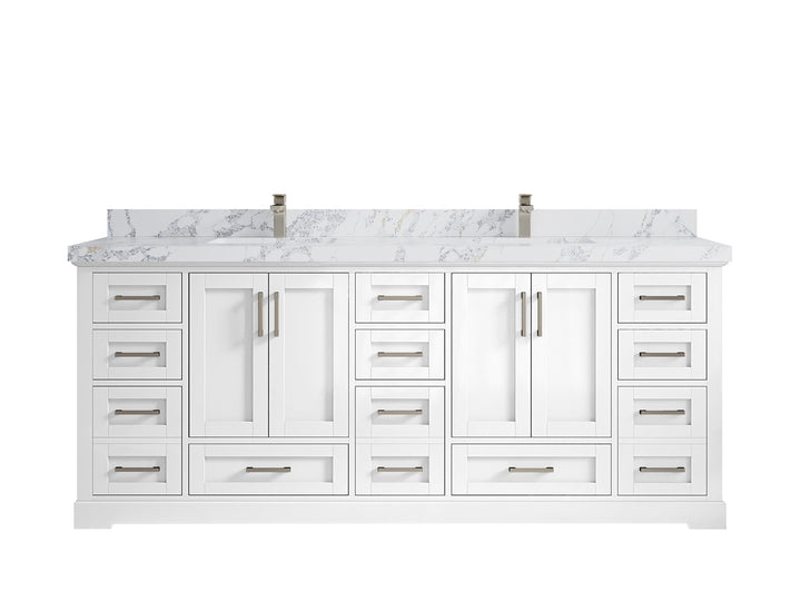 Boston 84 in. W x 22 in. D Double Sink Bathroom Vanity - photo 25