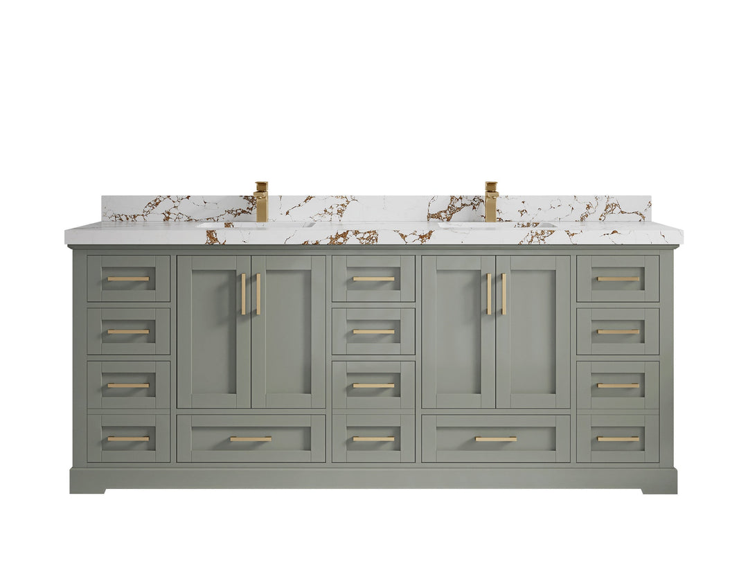 Boston 84 in. W x 22 in. D Double Sink Bathroom Vanity - Willow Bath and Vanity