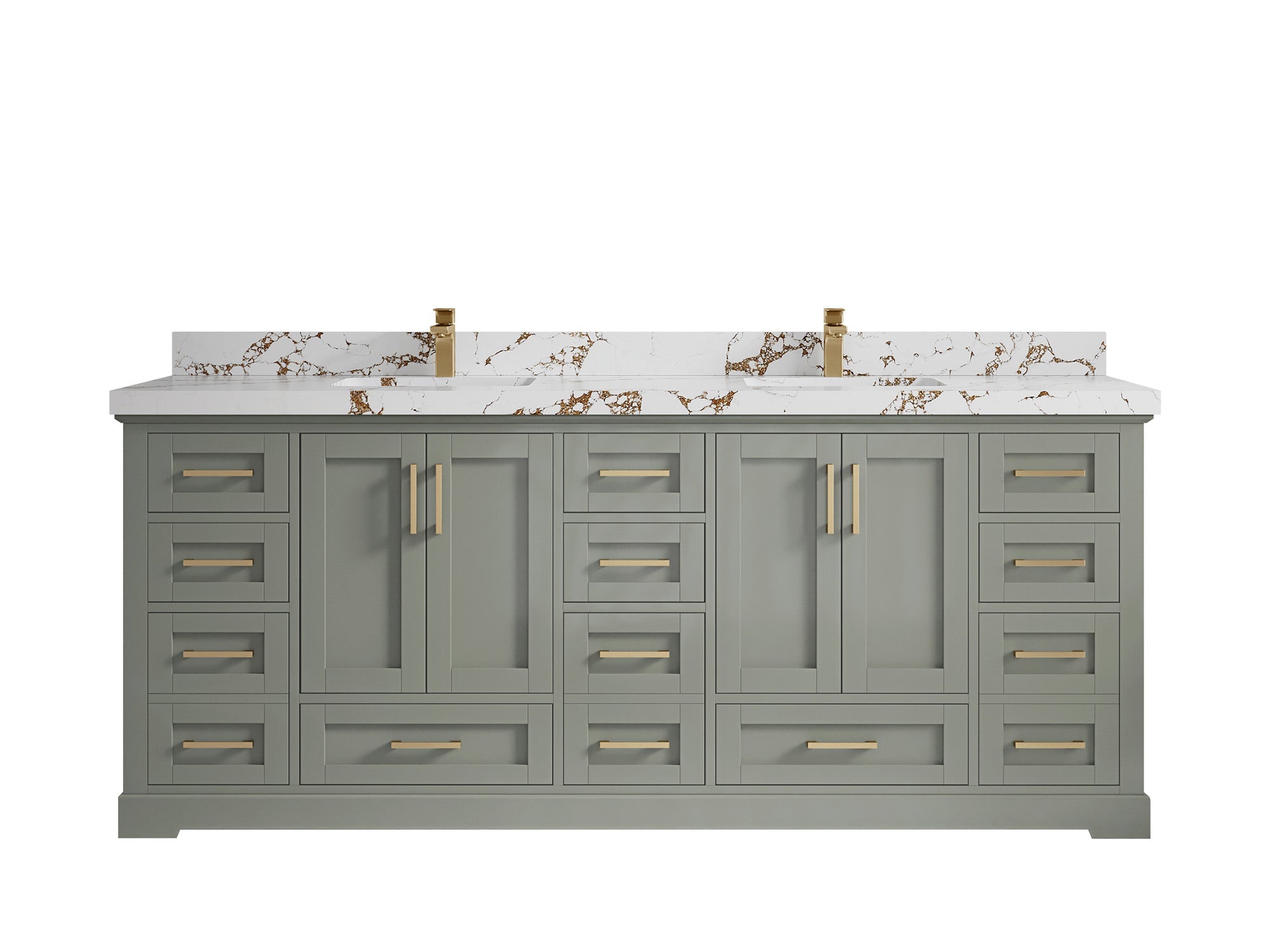 Boston 84 in. W x 22 in. D Double Sink Bathroom Vanity - Willow Bath and Vanity