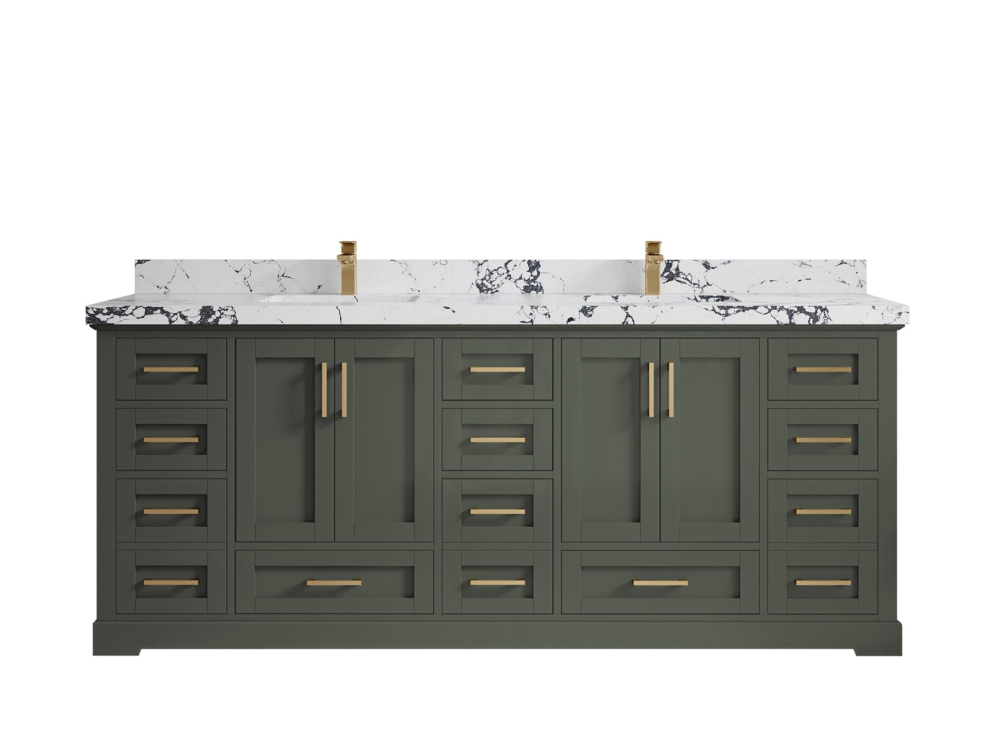 Boston 84 in. W x 22 in. D Double Sink Bathroom Vanity - Willow Bath and Vanity