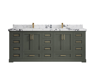 Boston 84 in. W x 22 in. D Double Sink Bathroom Vanity - Willow Bath and Vanity