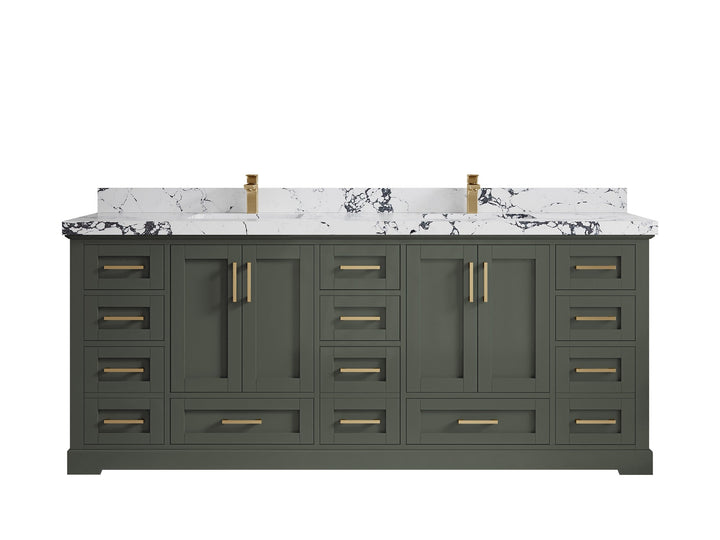 Boston 84 in. W x 22 in. D Double Sink Bathroom Vanity - photo 38