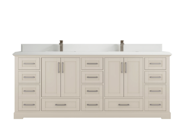 Boston 84 in. W x 22 in. D Double Sink Bathroom Vanity - photo 22