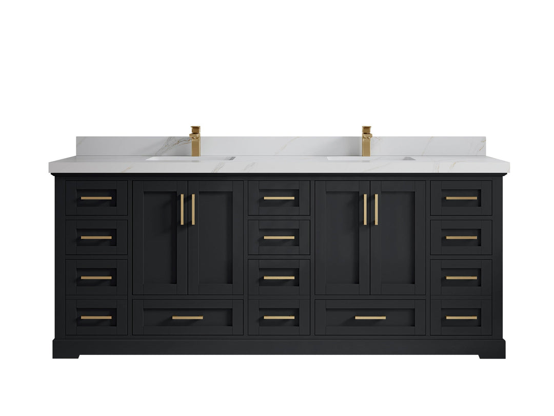 Boston 84 in. W x 22 in. D Double Sink Bathroom Vanity - Willow Bath and Vanity