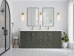 Boston 84 in. W x 22 in. D Double Sink Bathroom Vanity - photo 4