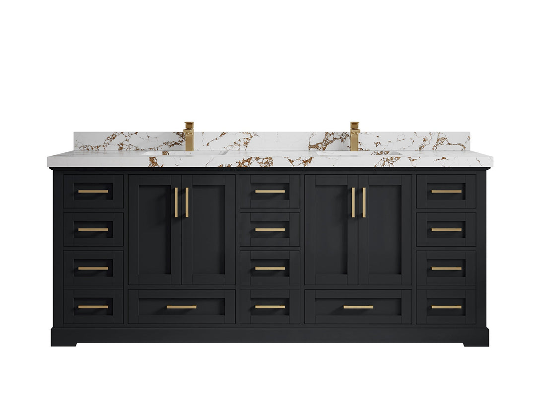 Boston 84 in. W x 22 in. D Double Sink Bathroom Vanity - Willow Bath and Vanity