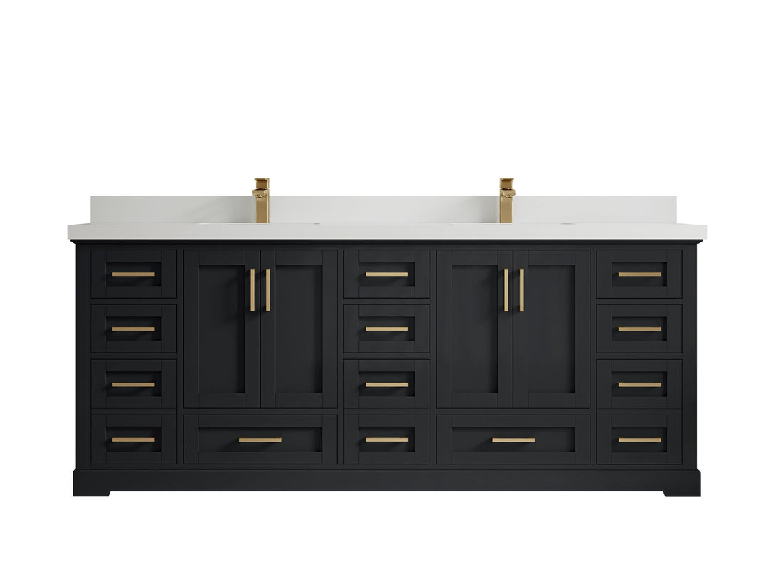 Boston 84 in. W x 22 in. D Double Sink Bathroom Vanity - Willow Bath and Vanity