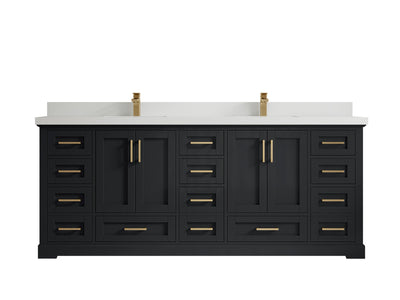 Boston 84 in. W x 22 in. D Double Sink Bathroom Vanity - Willow Bath and Vanity