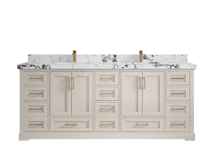 Boston 84 in. W x 22 in. D Double Sink Bathroom Vanity - photo 39