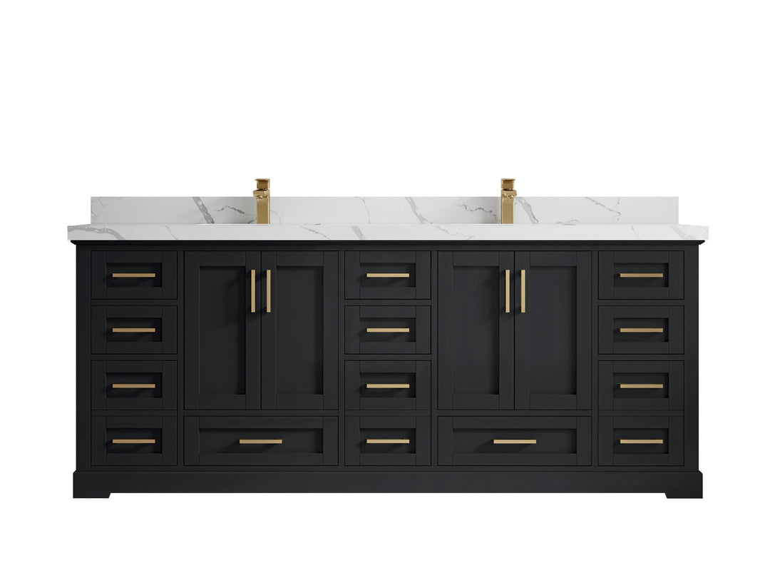 Boston 84 in. W x 22 in. D Double Sink Bathroom Vanity - Willow Bath and Vanity