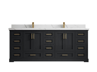 Boston 84 in. W x 22 in. D Double Sink Bathroom Vanity - Willow Bath and Vanity