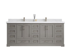 Boston 84 in. W x 22 in. D Double Sink Bathroom Vanity - photo 1