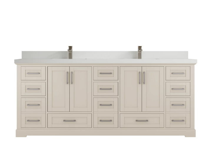 Boston 84 in. W x 22 in. D Double Sink Bathroom Vanity - photo 30