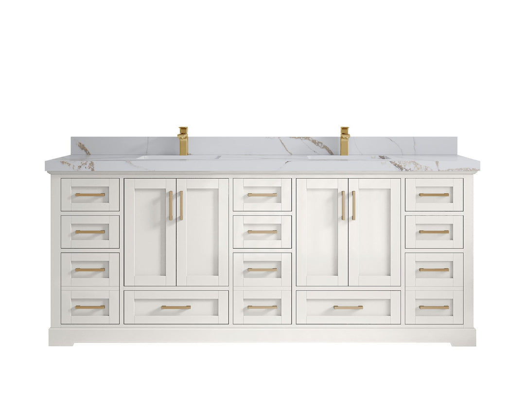 Boston 84 in. W x 22 in. D Double Sink Bathroom Vanity - Willow Bath and Vanity