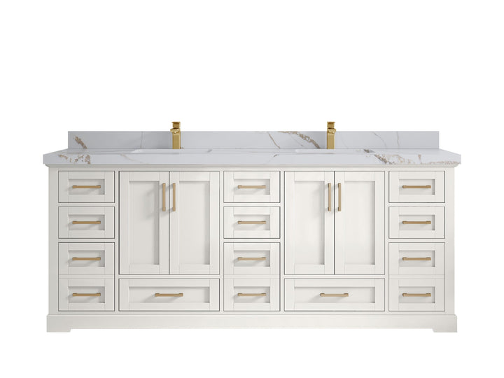 Boston 84 in. W x 22 in. D Double Sink Bathroom Vanity - photo 19