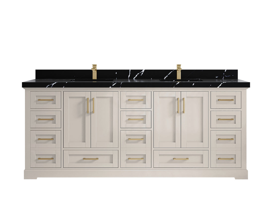 Boston 84 in. W x 22 in. D Double Sink Bathroom Vanity - Willow Bath and Vanity
