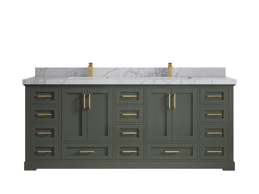 Boston 84 in. W x 22 in. D Double Sink Bathroom Vanity - Willow Bath and Vanity