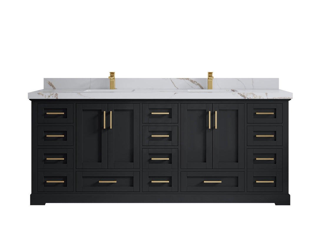 Boston 84 in. W x 22 in. D Double Sink Bathroom Vanity - Willow Bath and Vanity