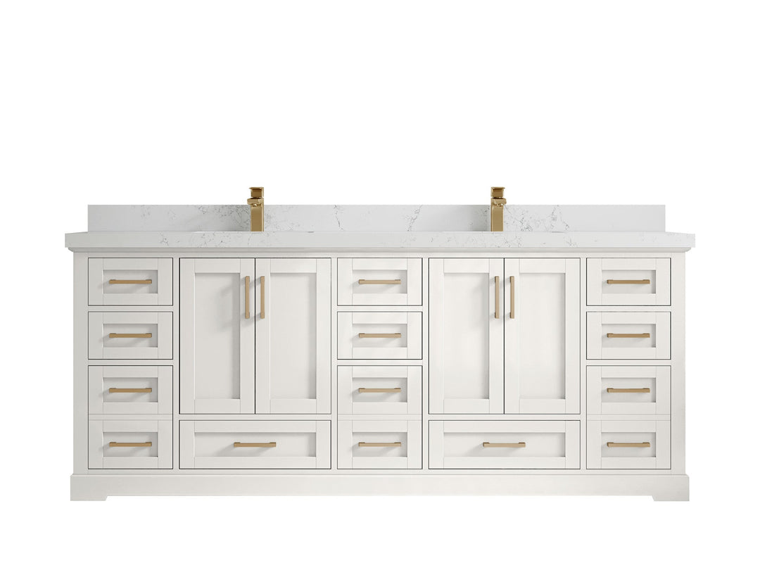 Boston 84 in. W x 22 in. D Double Sink Bathroom Vanity - Willow Bath and Vanity