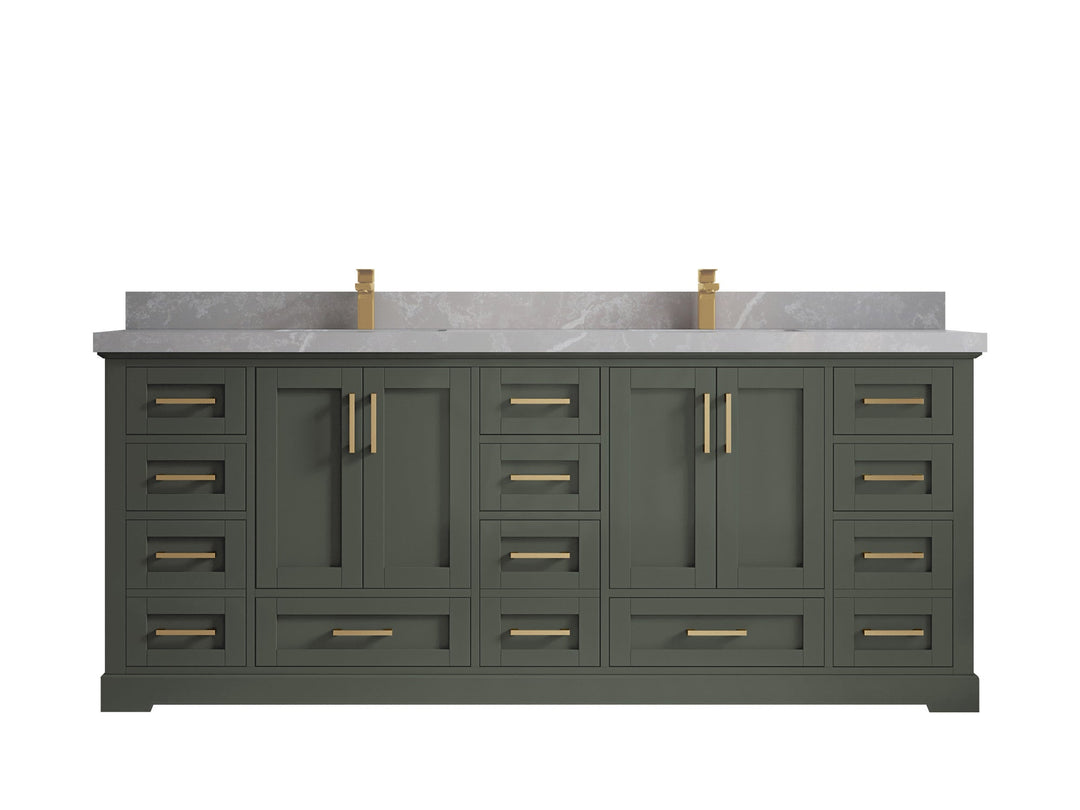 Boston 84 in. W x 22 in. D Double Sink Bathroom Vanity - Willow Bath and Vanity