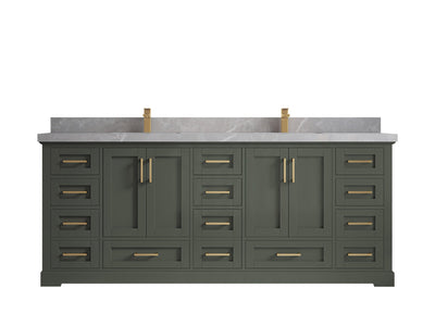 Boston 84 in. W x 22 in. D Double Sink Bathroom Vanity - Willow Bath and Vanity